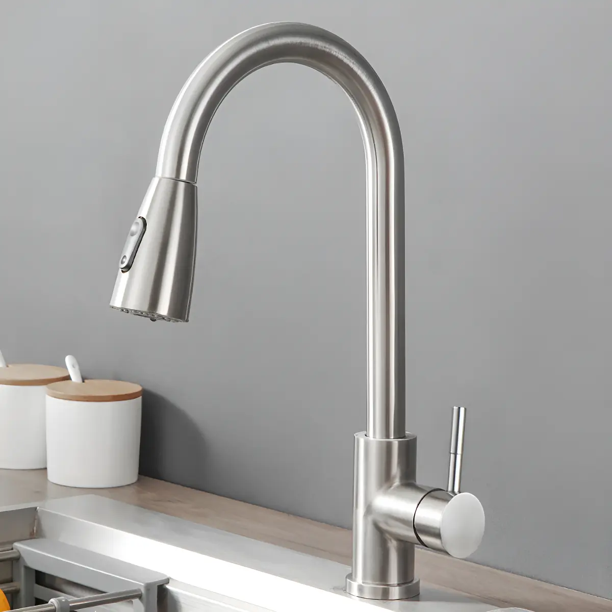 Torneira Yesop Monocomando Gourmet Aço Escovado Extensivel analisada em review de torneira gourmet